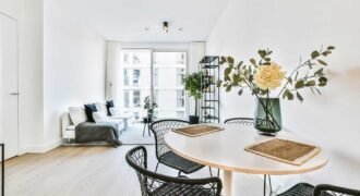 Modern apartment building